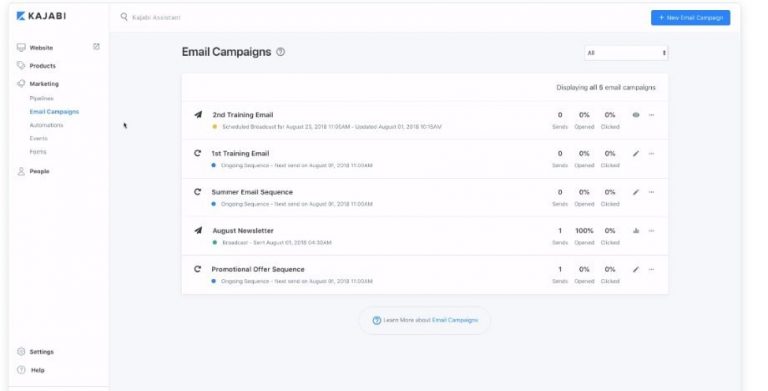 kajabi Email marketing