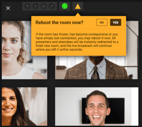 webinarjam panic button feature