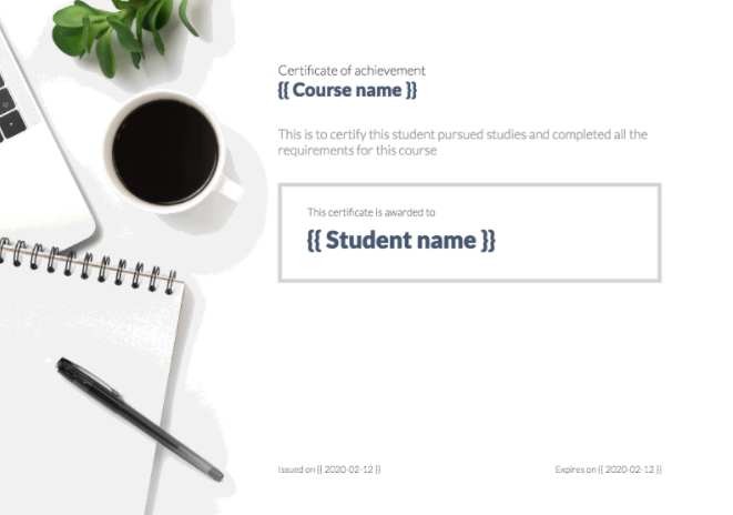 certificate of completion