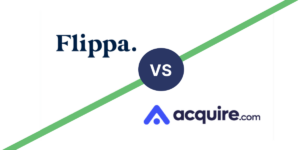 Flippa Vs Acquire.com side by side comparison 2025