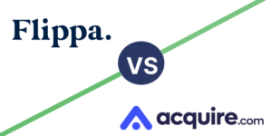 Flippa vs Acquire.com comparison: Side-by-side overview of fees, features, and processes for buying or selling online businesses in 2025
