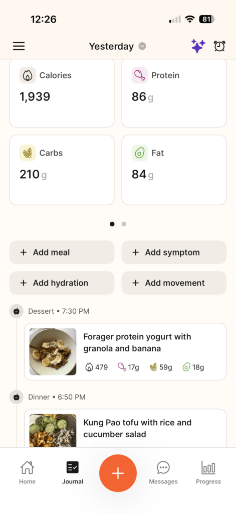 Nourish Virtual Dietitian Revews