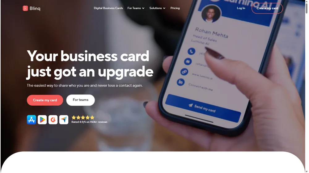 Blinq dashboard