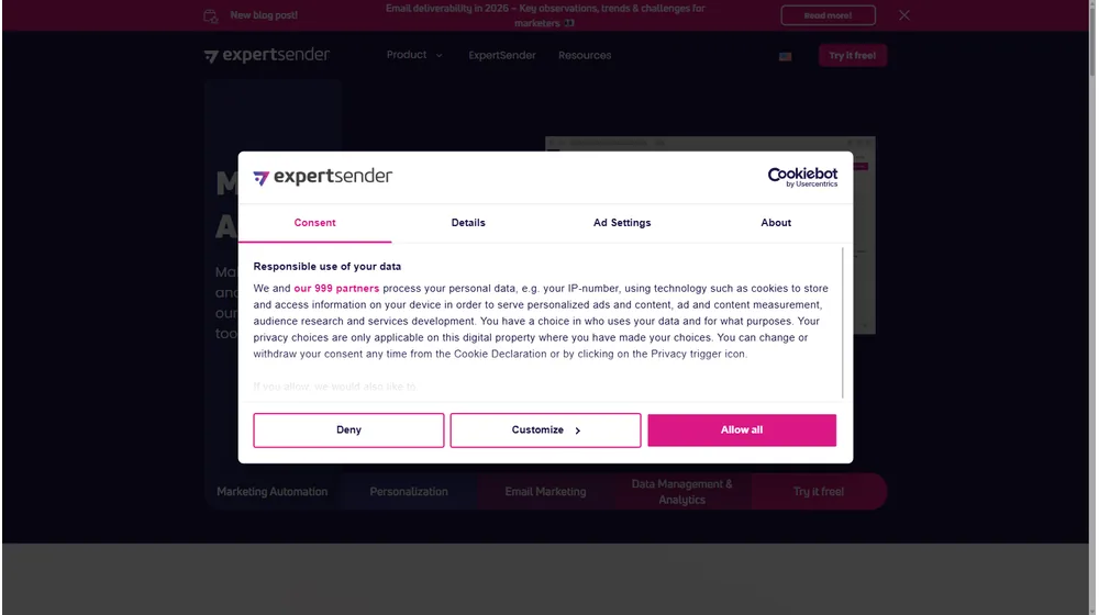 ExpertSender S.A. dashboard