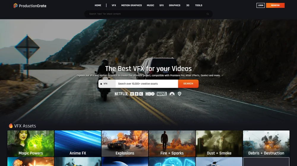 ProductionCrate dashboard