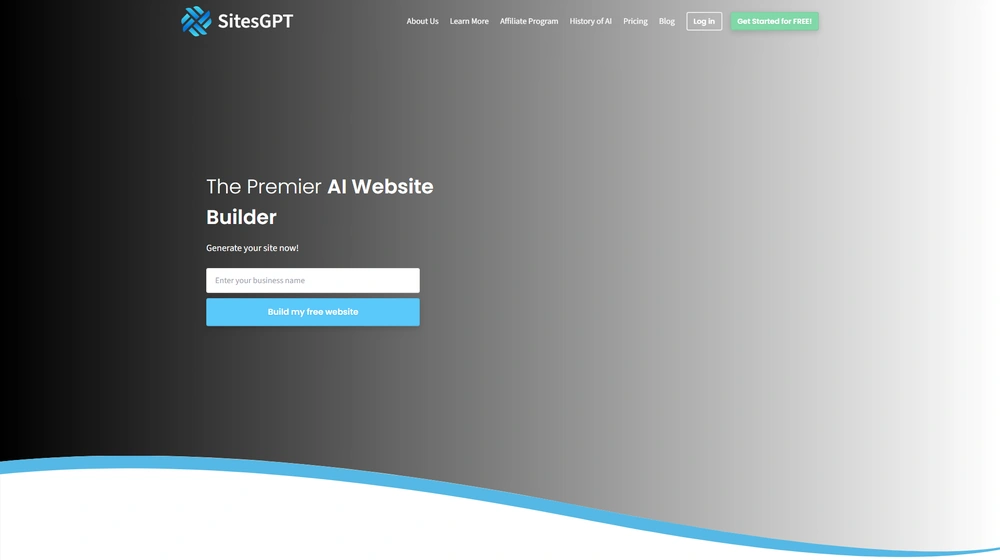 SitesGPT dashboard